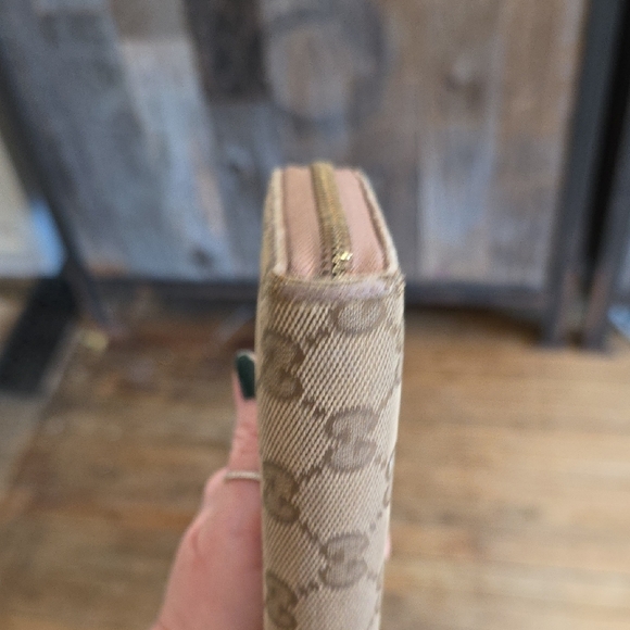 Gucci Beige and Brown GG Canvas Wallet With Tags - Picture 3 of 13